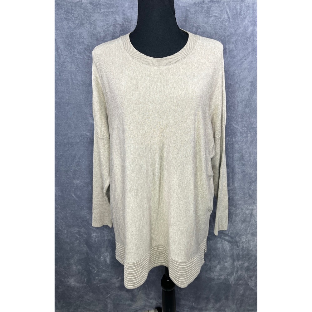 Marla Wynne Knit Tunic‎ Top Long Sleeve Casual Comfy Pullover Sweater M